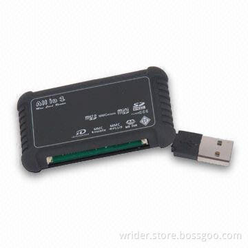 Multi-card Reader, Supports T-flash, MS, and MS Duo Cards